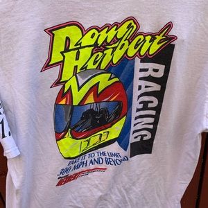 VTG 80s 90s DRAG RACING NHRA shirt SPEED F1 RACE unisex men's LARGE AMERICA NEON